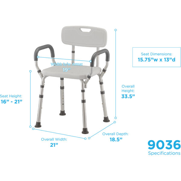 Bath Seat With Back And Arms - Image 2