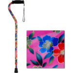 Offset Cane with Strap, Pink Garden - Image 2